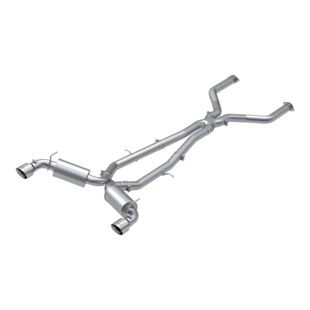 MBRP S4404304 Cat-Back 3" Armor Pro (T304 Stainless Steel / Dual) for INFINITI Q60 2017-2022 Photo-0