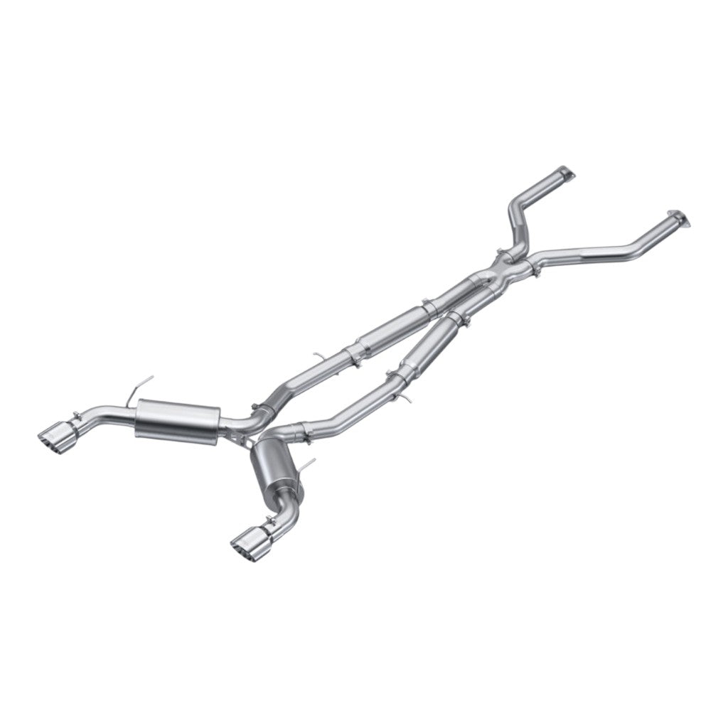 MBRP S4405304 Cat-Back 3" Armor Pro (T304 Stainless Steel / Dual) for INFINITI Q50 2016-2024 Photo-0