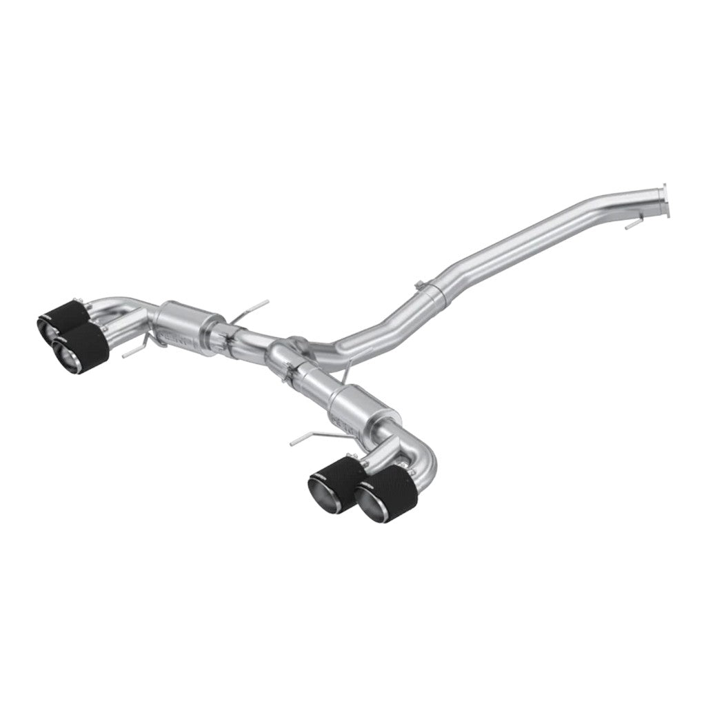 MBRP S44073CF Cat-Back 3.5" Armor Pro (T304 Stainless Steel / Dual with Carbon End Tips) for NISSAN GT-R (R35) 2009-2024 Photo-0