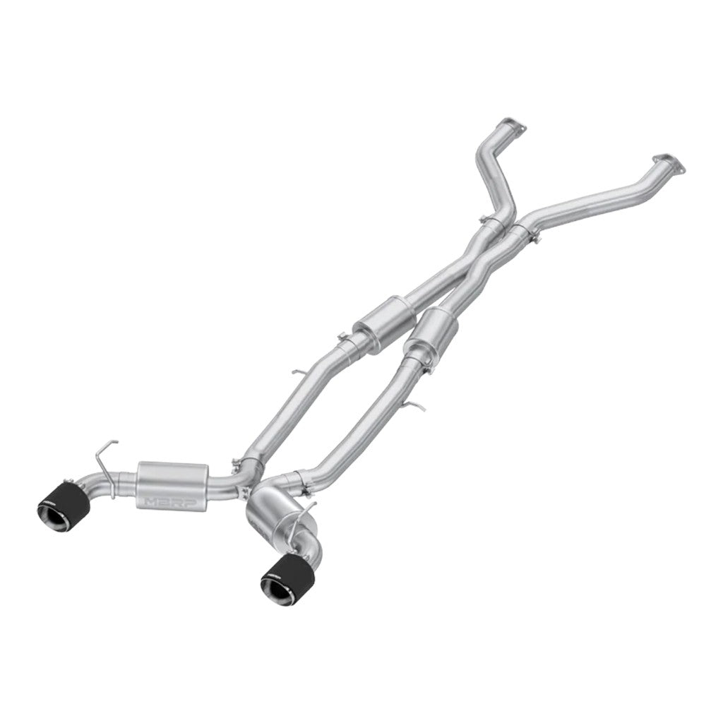 MBRP S44083CF Cat-Back 3" Armor Pro (T304 Stainless Steel / Dual with Carbon End Tips) for NISSAN Z (RZ34) 2023- Photo-0
