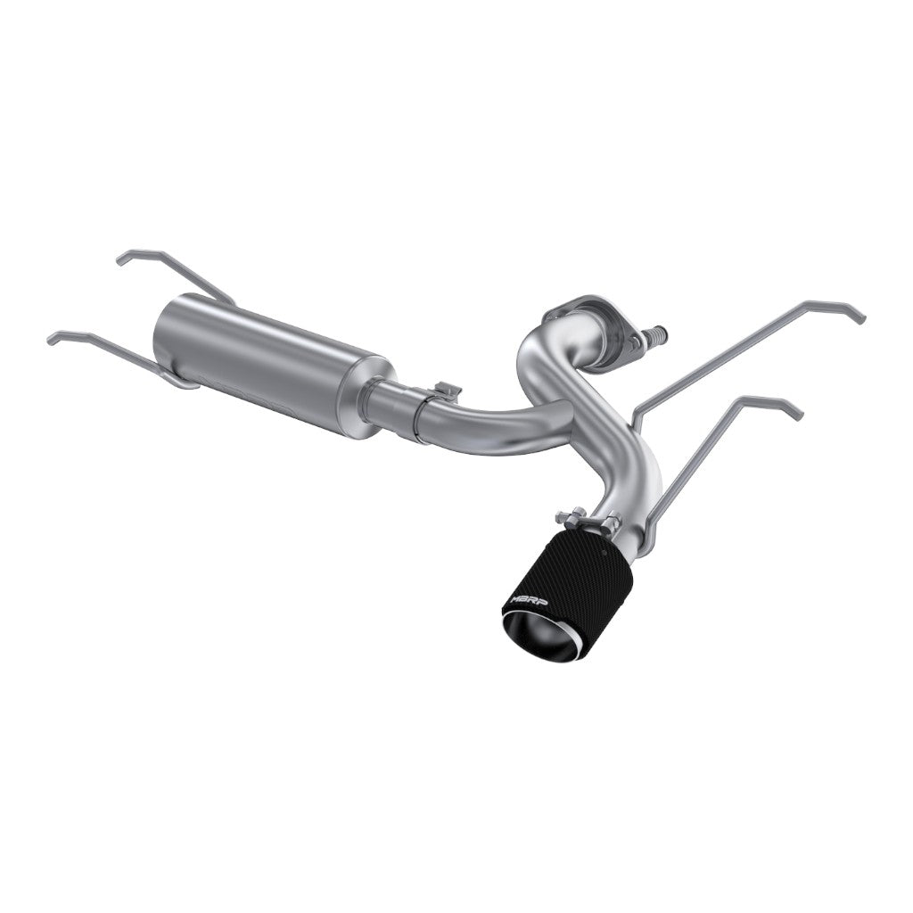 MBRP S44523CF Axle-Back 2.5" Armor Pro (T304 Stainless Steel / Single with Carbon End Tip) for MAZDA MX-5 (ND) 2016- Photo-0