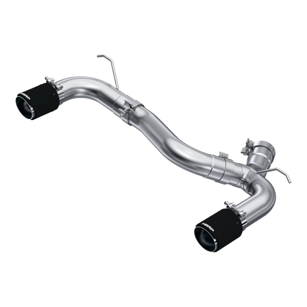 MBRP S45003CF Axle-Back 3" Armor Pro (T304 Stainless Steel / Dual with Carbon End Tips) for BMW M240i (F22) 2017-2021 Photo-0
