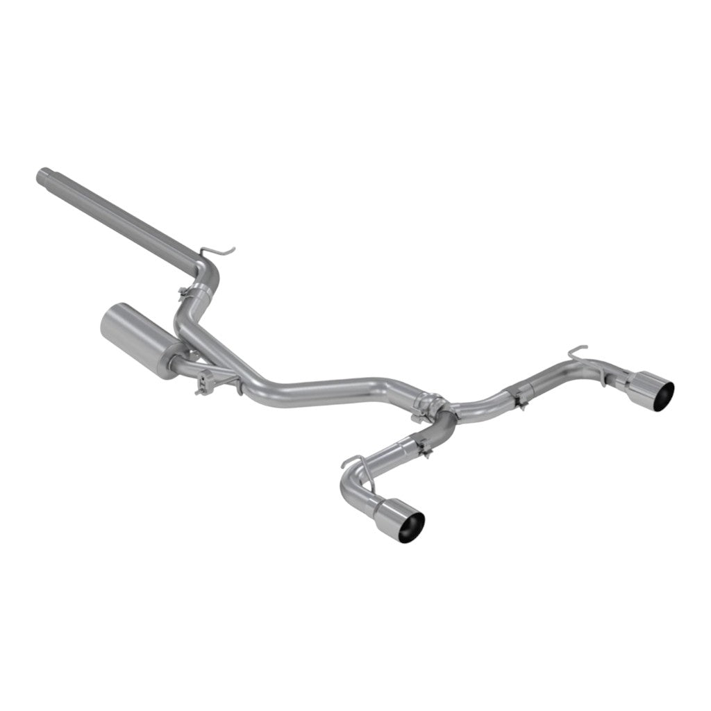 MBRP S4606304 Cat-Back 3" Armor Pro (T304 Stainless Steel / Dual) for VW Golf GTI (MK7 / MK7.5) 2015-2021 Photo-0