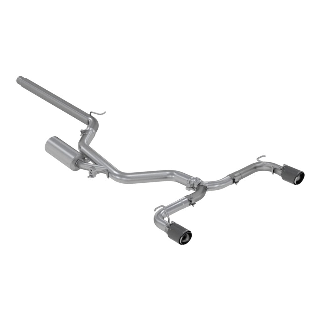 MBRP S46063CF Cat-Back 3" Armor Pro (T304 Stainless Steel / Dual with Carbon Tips) for VW Golf GTI (MK7 / MK7.5) 2015-2021 Photo-0