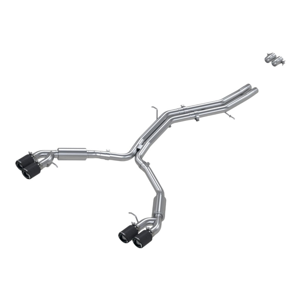 MBRP S46073CF Resonator Bypass 2.5" Armor Pro (T304 Stainless Steel with Carbon Tips) for AUDI S4 / S5 (B9) 2018- Photo-0