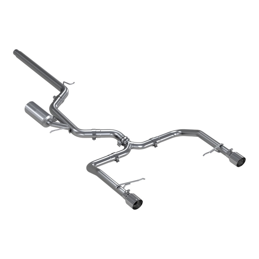 MBRP S4608304 Cat-Back 3" Armor Pro (T304 Stainless Steel / Dual) for VW Jetta GLI 2019-2021 Photo-0