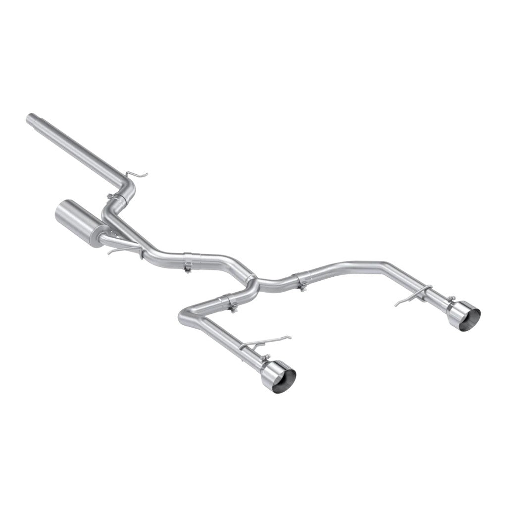 MBRP S4615304 Cat-Back 3" Armor Pro (T304 Stainless Steel / Dual) for VW Jetta GLI 2022- Photo-0