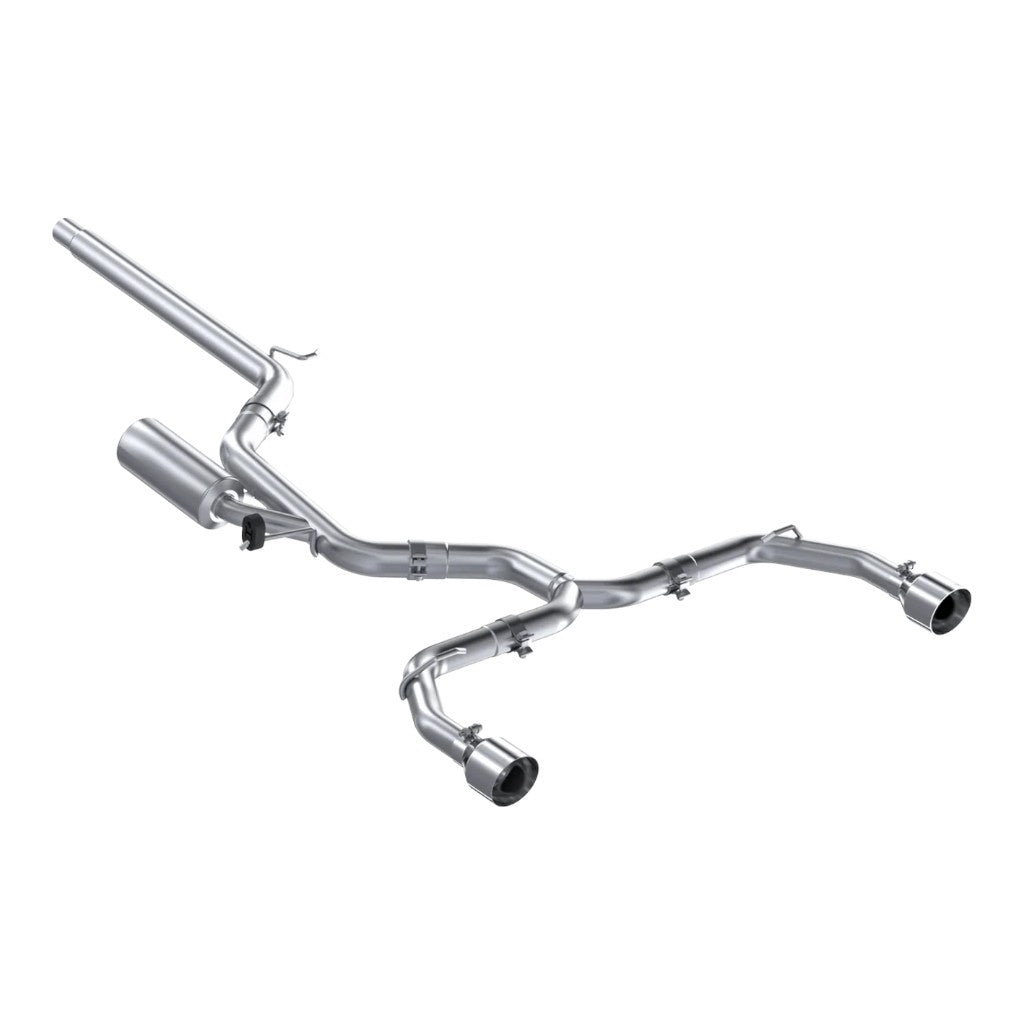 MBRP S4617304 Cat-Back 3" Armor Pro (T304 Stainless Steel / Dual) for VW Golf GTI (MK8) 2022- Photo-0