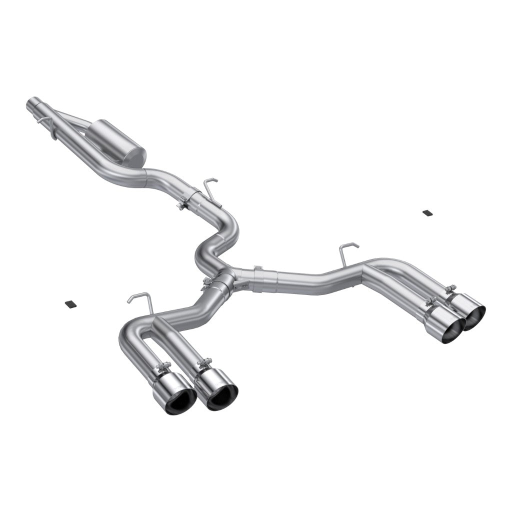MBRP S4620304 Cat-Back 3" Armor Pro (T304 Stainless Steel / Quad) for AUDI S3 (8Y) 2022- Photo-0