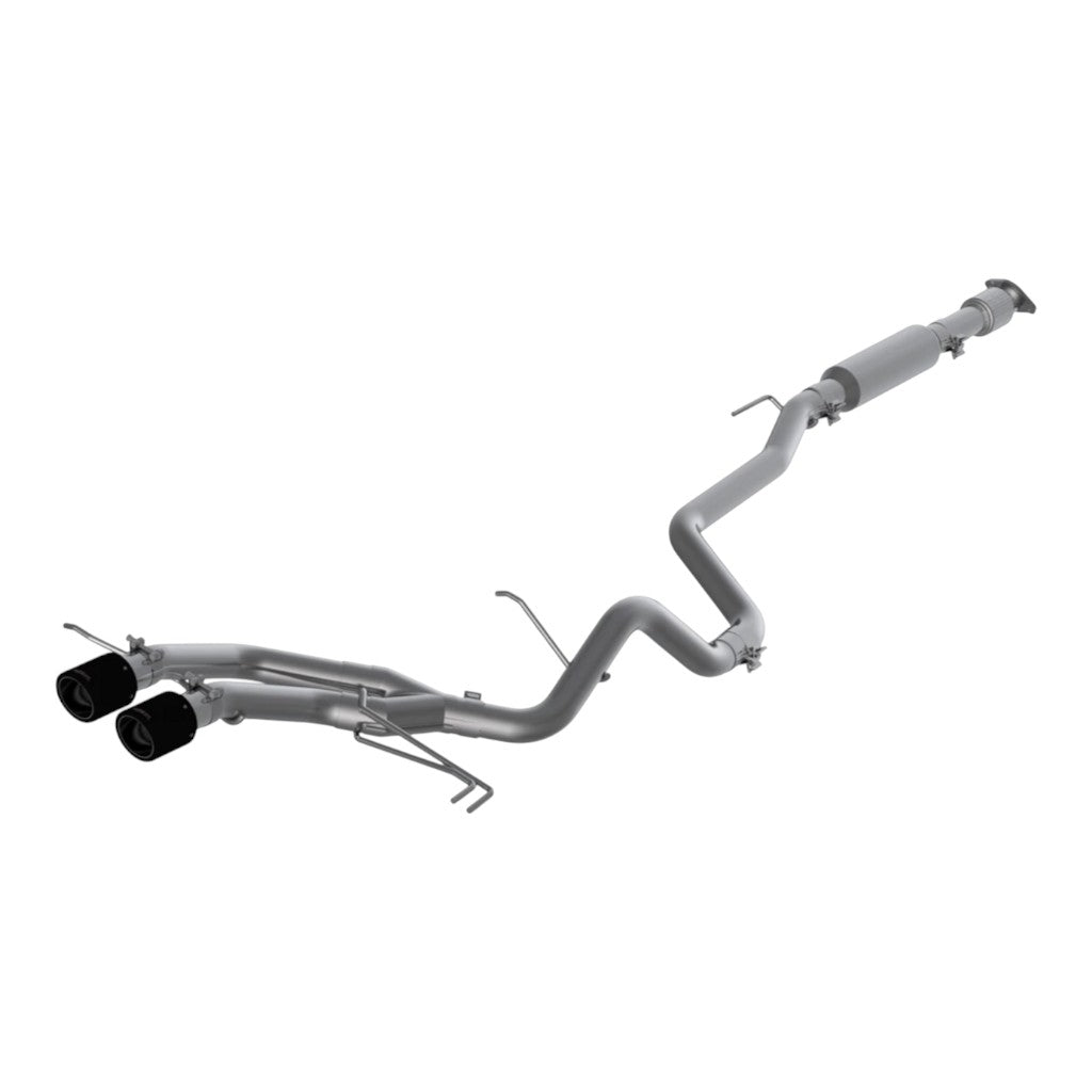 MBRP S47034CF Cat-Back 2.5" Armor Pro (T409 Stainless Steel / Dual with Carbon Tips) for HYUNDAI Veloster Turbo 2013-2018 Photo-0