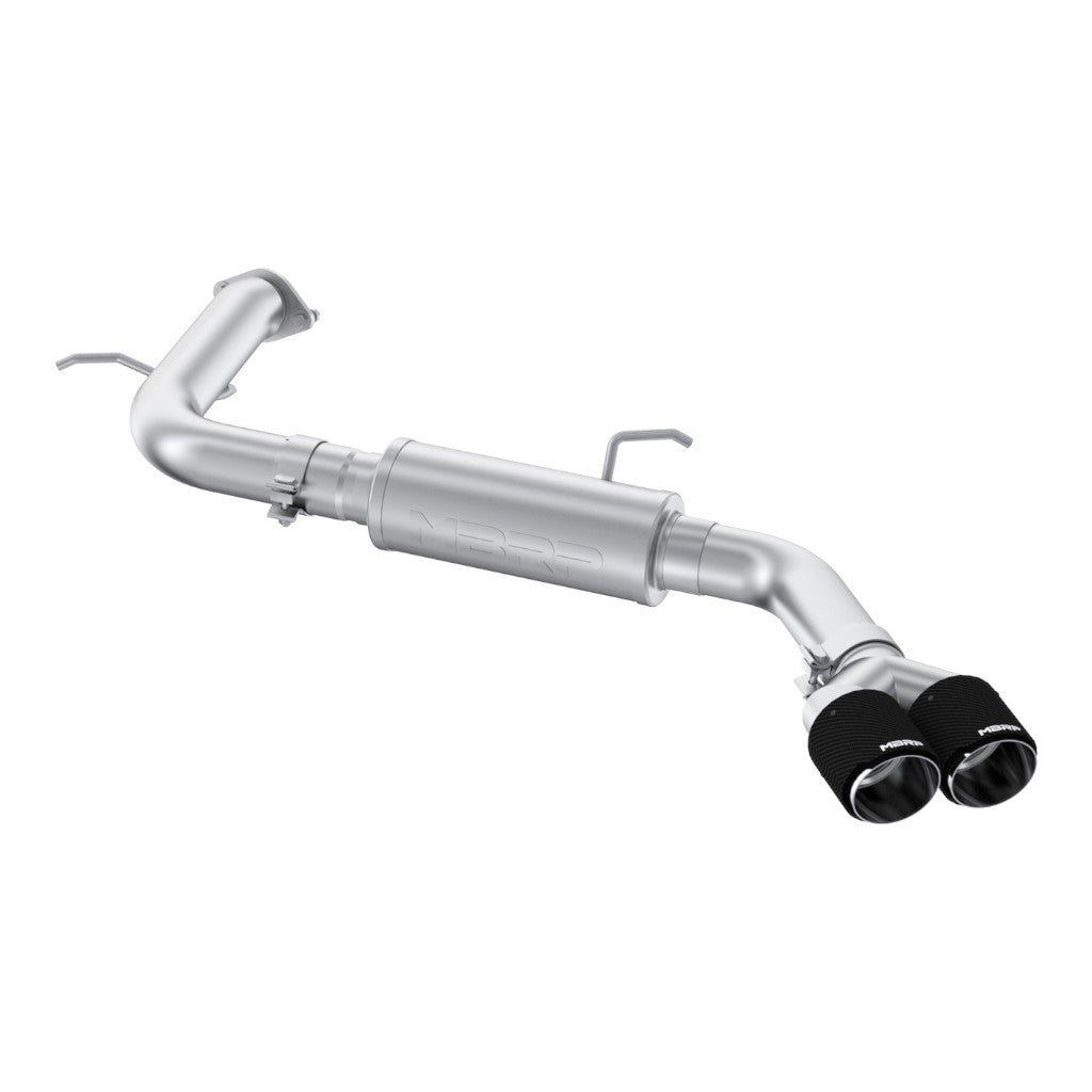 MBRP S47123CF Axle-Back 3" Armor Pro (T304 Stainless Steel / Single with Carbon End Tip) for HYUNDAI Elantra N-Line 1.6L Turbo 2021- Photo-0