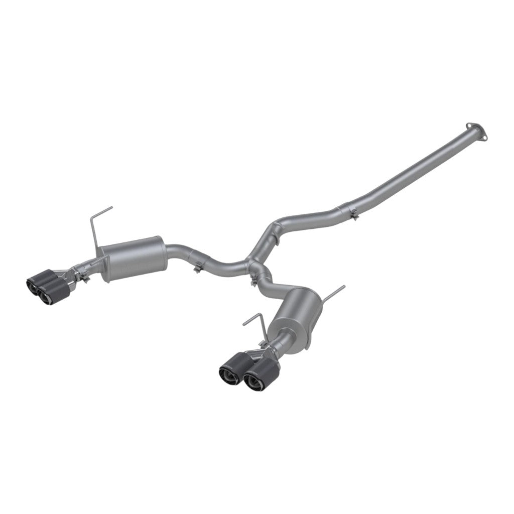 MBRP S48003CF Cat-Back 3" Armor Pro (T304 Stainless Steel / Dual with Carbon Tips) for SUBARU WRX / WRX STI (VA) 2011-2014 Photo-0