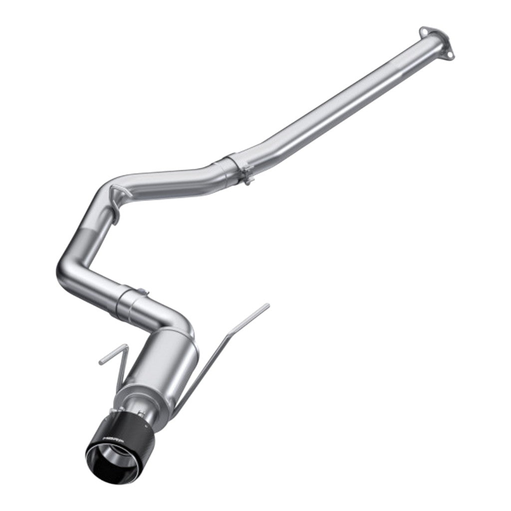 MBRP S48033CF Cat-Back 3" Armor Pro (T304 Stainless Steel / Single with Carbon End Tips) for SUBARU WRX / WRX STI (VA) 2015-2021 Photo-0