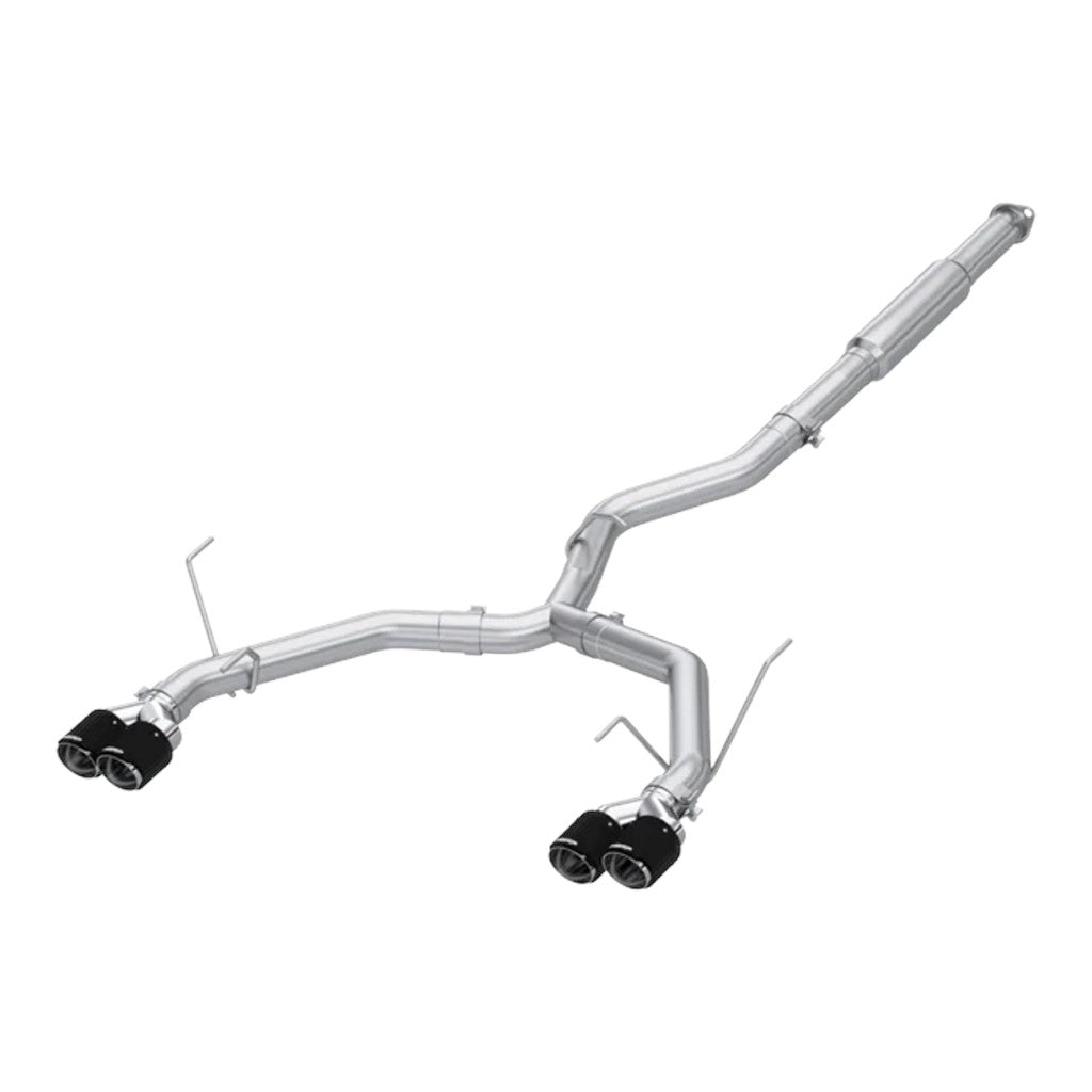 MBRP S48083CF Cat-Back 3" Armor Pro (T304 Stainless Steel / Dual with Carbon End Tips) for SUBARU WRX (VB) 2022- Photo-0