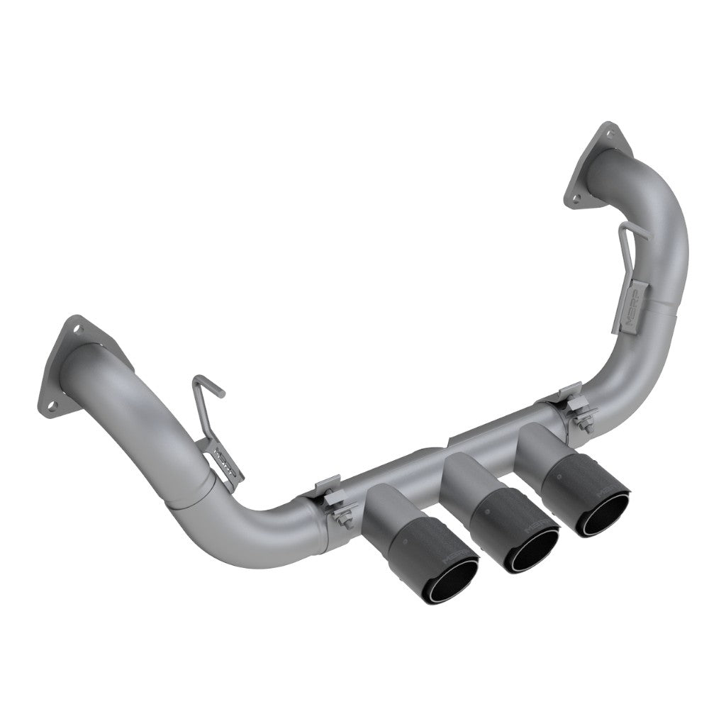 MBRP S49003CF Cat-Back 2.5" Armor Pro (T304 Stainless Steel / Triple with Carbon Tips) for ACURA NSX 2017-2022 Photo-0