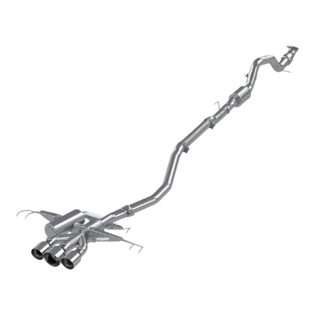 MBRP S4901304 Cat-Back 3" Armor Pro (T304 Stainless Steel / Triple) for HONDA Civic Type-R (FK8) 2017-2021 Photo-0