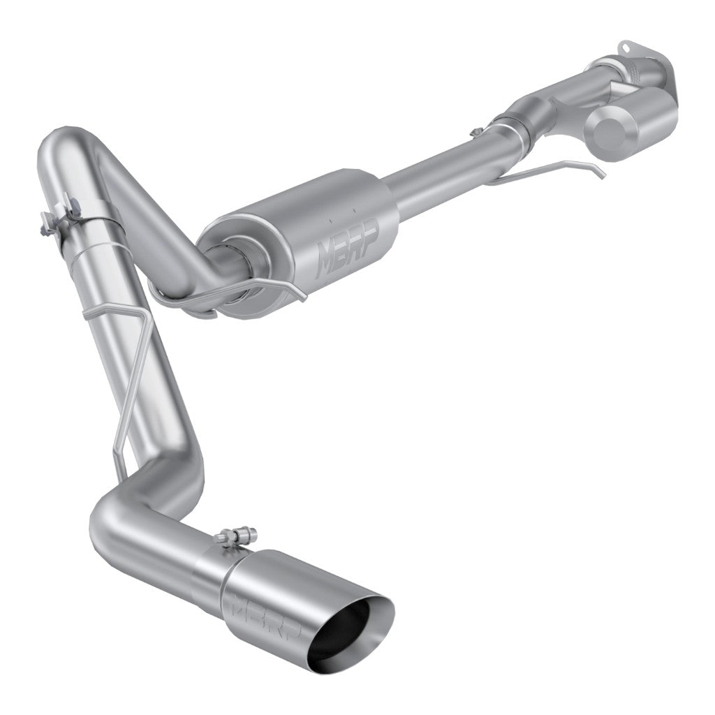MBRP S5019304 Cat-Back 3" Armor Pro (T304 Stainless Steel / Single) for CHEVROLET Silverado 1500 / GMC Sierra 1500 2019- Photo-0