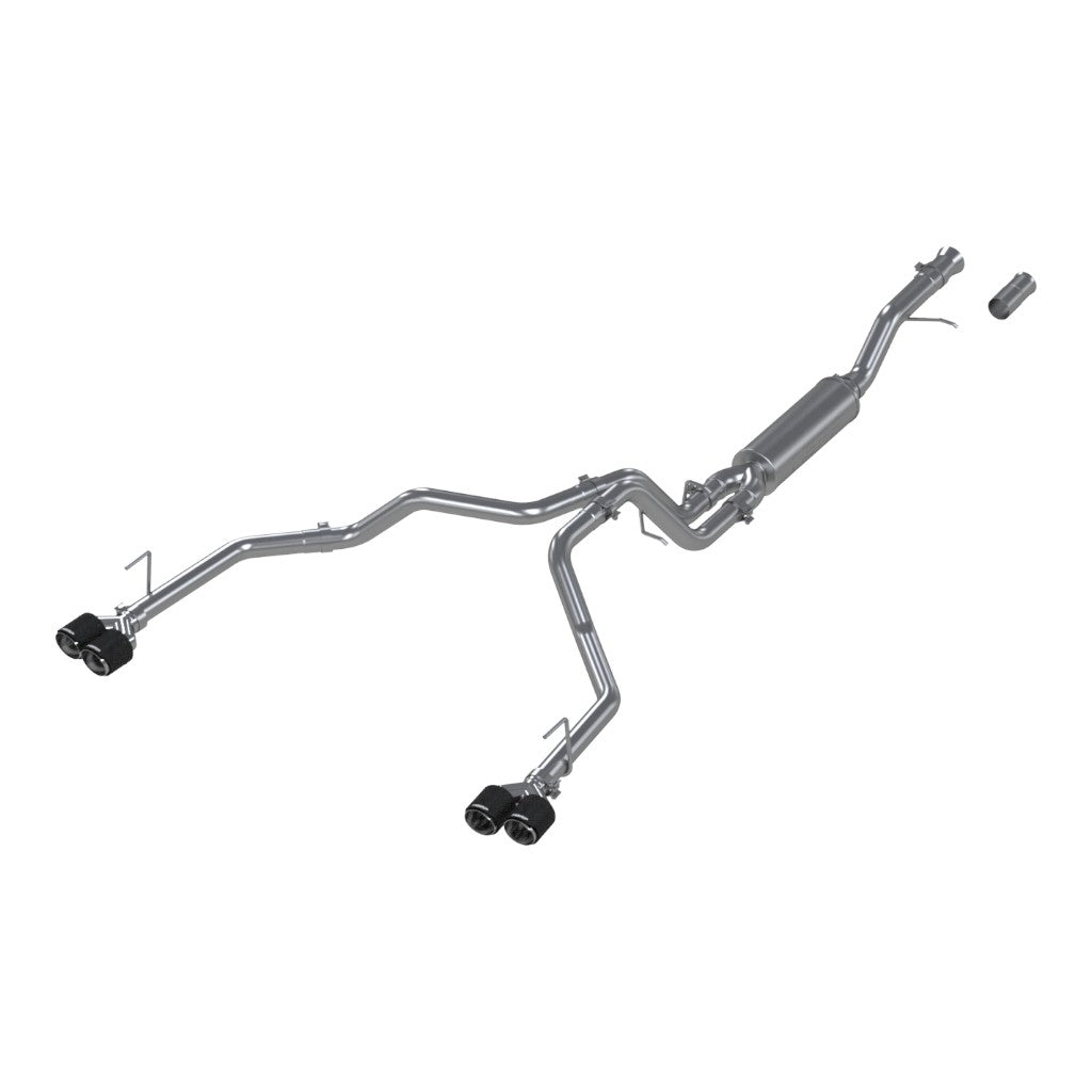 MBRP S50573CF Cat-Back 3" Armor Pro (T304 Stainless Steel / Dual Carbon End Tips) for CHEVROLET Tahoe / GMC Yukon 5.3L 2021- Photo-0
