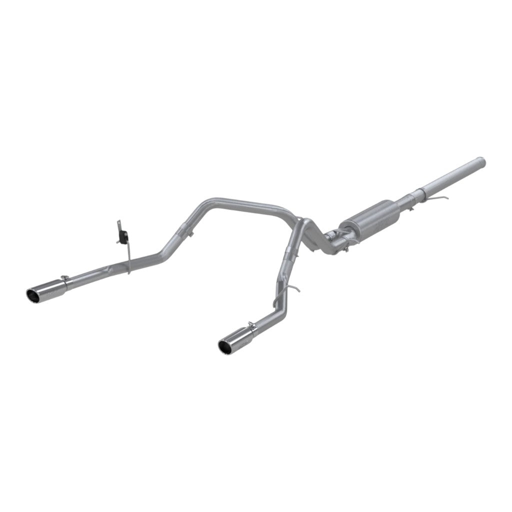 MBRP S5084409 Cat-Back 3" Armor Plus (T409 Stainless Steel / Dual) for CHEVROLET Silverado 1500 / GMC Sierra 1500 4.3L / 5.3L 2014-2018 Photo-0