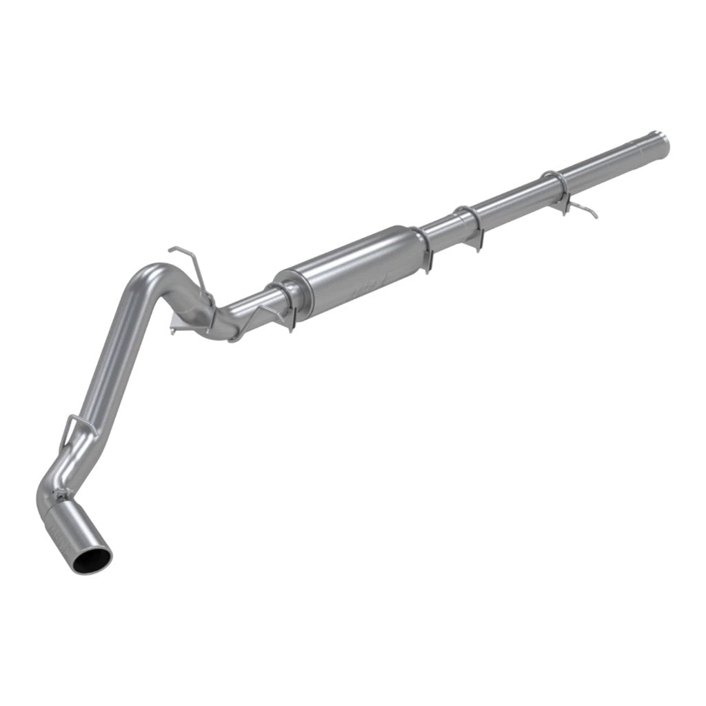 MBRP S5086409 Cat-Back 3.5" Armor Plus (T409 Stainless Steel / Single) for CHEVROLET Silverado 1500 / GMC Sierra 1500 6.2L 2014-2018 Photo-0