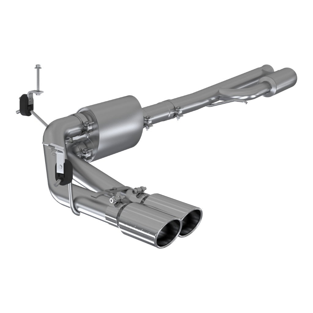 MBRP S5092304 Cat-Back 3" Armor Pro (T304 Stainless Steel / Dual) for CHEVROLET Silverado 1500 / GMC Sierra 1500 5.3L 2019- Photo-0
