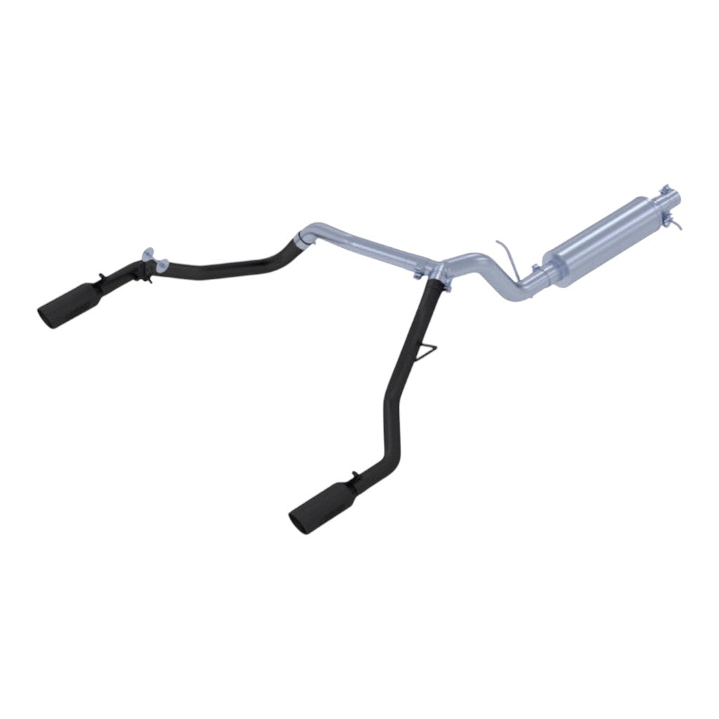 MBRP S5223BLK Cat-Back 3" Armor BLK (Black-Coated Aluminized Steel / Dual) for FORD Ranger 2.3L EcoBoost 2019-2023 Photo-0