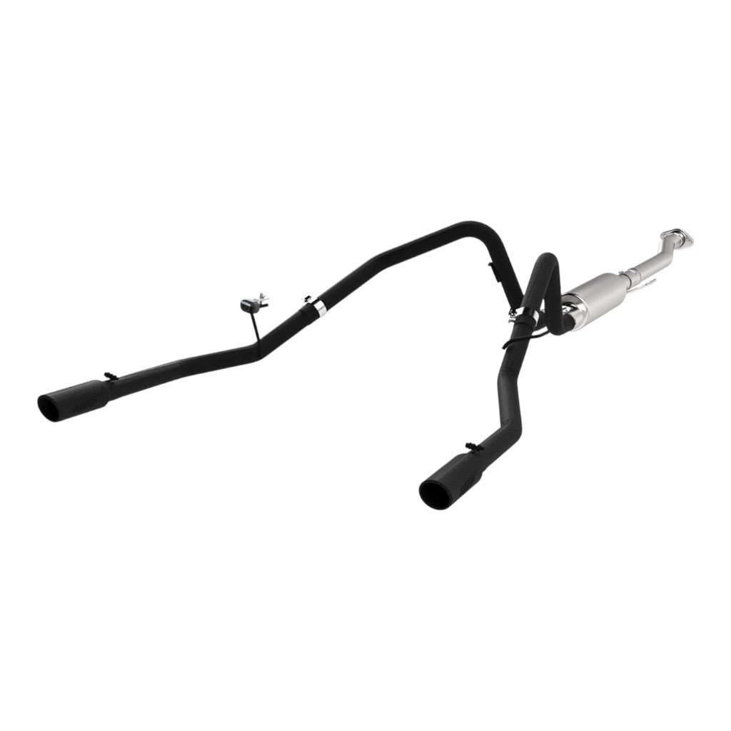 MBRP S5240BLK Cat-Back 2.5" Armor BLK (Black-Coated Aluminized Steel / Dual) for FORD F-150 2011-2014 Photo-0