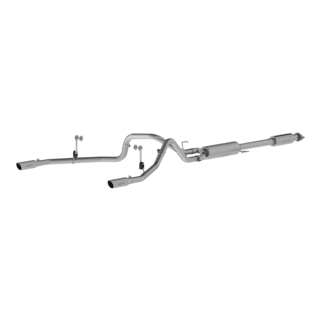 MBRP S5258409 Cat-Back 2.5" Armor Plus (T409 Stainless Steel / Dual) for FORD F-150 5.0L 2015-2020 Photo-0