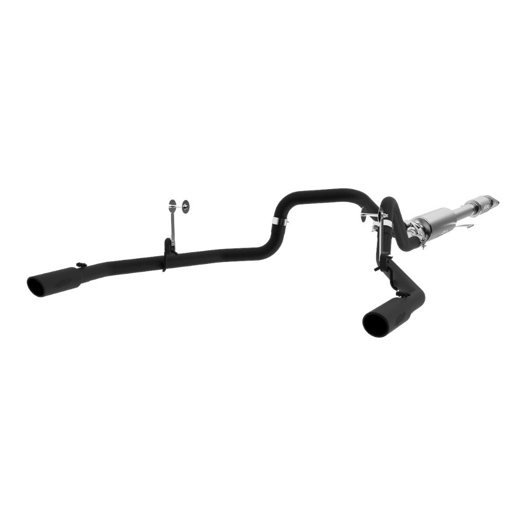 MBRP S5258BLK Cat-Back 2.5" Armor BLK (Black-Coated Aluminized Steel / Dual) for FORD F-150 5.0L 2015-2020 Photo-0