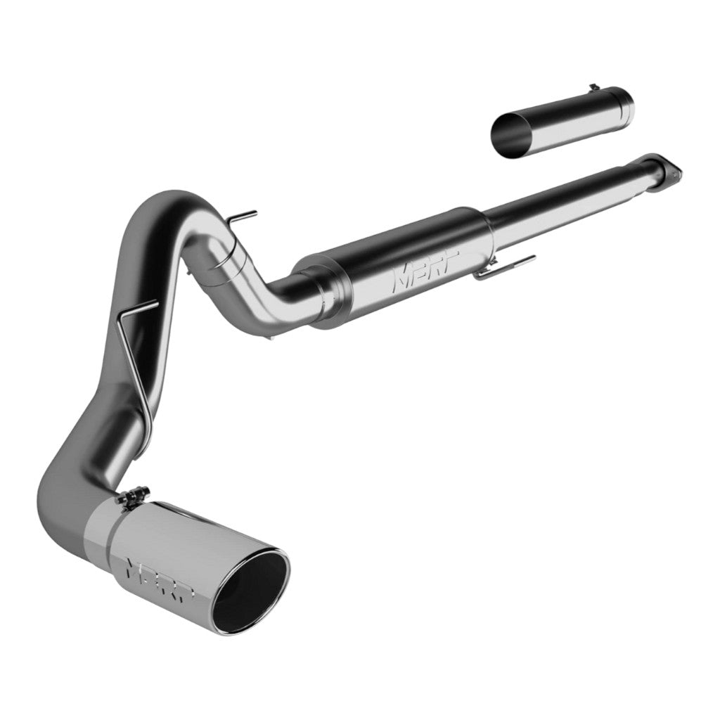 MBRP S5259304 Cat-Back 4" Armor Pro (T304 Stainless Steel / Single) for FORD F-150 2.7L / 3.5L EcoBoost 2015-2020 Photo-0