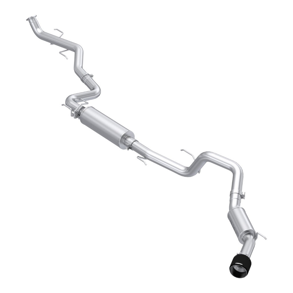 MBRP S53233CF Cat-Back 3" Armor Pro (T304 Stainless Steel / Single with Carbon Tip) for TOYOTA Tacoma 2.4L 2024- Photo-0