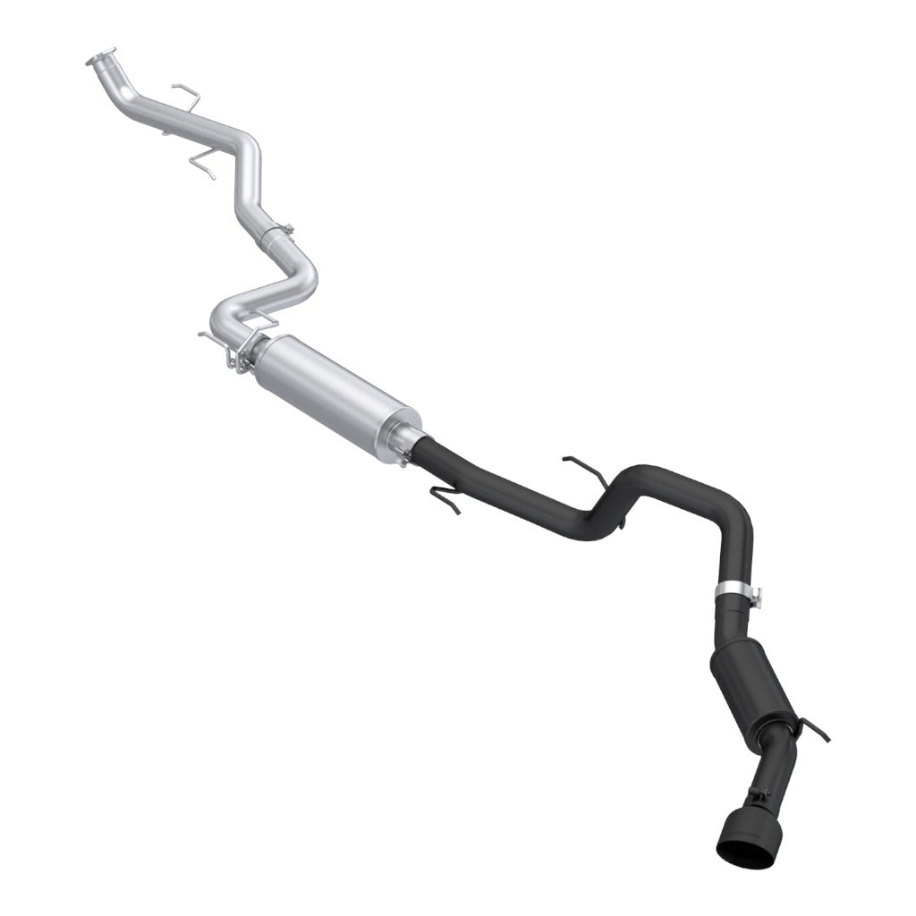 MBRP S5323BLK Cat-Back 3" Armor BLK (Black-Coated Aluminized Steel / Single) for TOYOTA Tacoma 2.4L 2024- Photo-0
