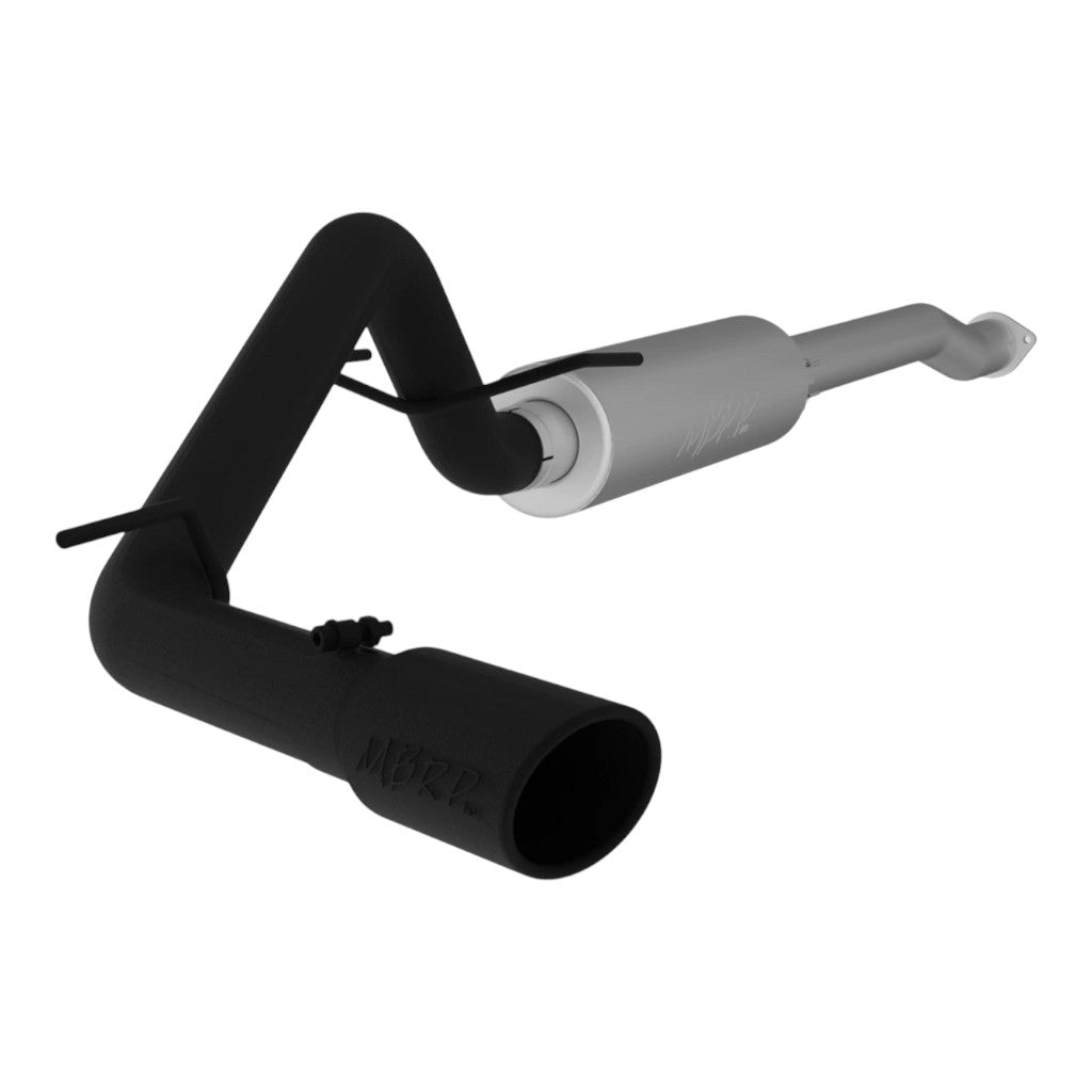 MBRP S5338BLK Cat-Back 3" Armor BLK (Black-Coated Aluminized Steel / Single) for TOYOTA Tacoma 3.5L 2016-2023 Photo-0