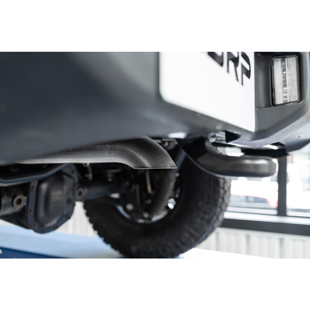 MBRP S5527409 Axle-Back 2.5" Armor Plus (T409 Stainless Steel / Single) for JEEP Wrangler 2.0L / 3.6L (JL) 2018- Photo-1