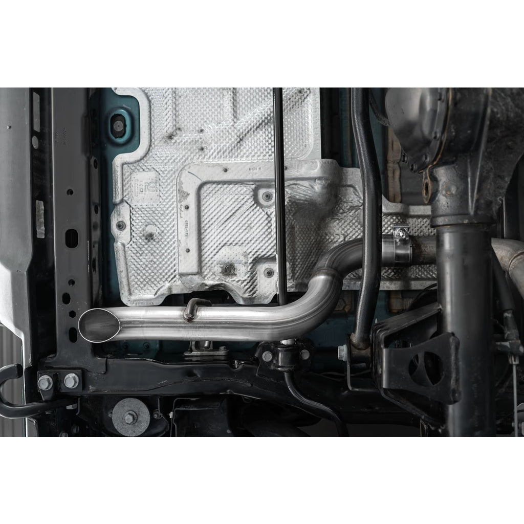MBRP S5527409 Axle-Back 2.5" Armor Plus (T409 Stainless Steel / Single) for JEEP Wrangler 2.0L / 3.6L (JL) 2018- Photo-3