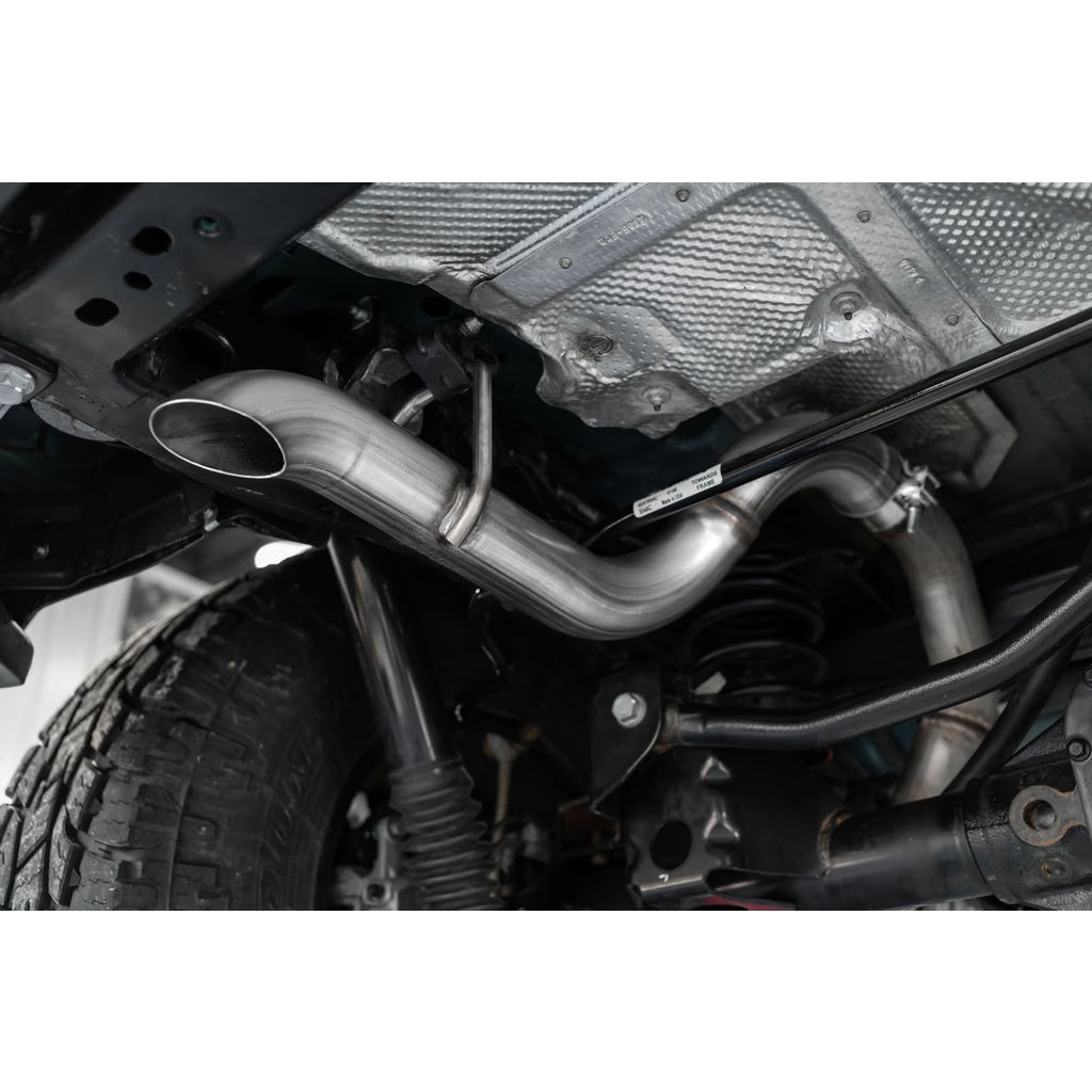 MBRP S5527409 Axle-Back 2.5" Armor Plus (T409 Stainless Steel / Single) for JEEP Wrangler 2.0L / 3.6L (JL) 2018- Photo-2