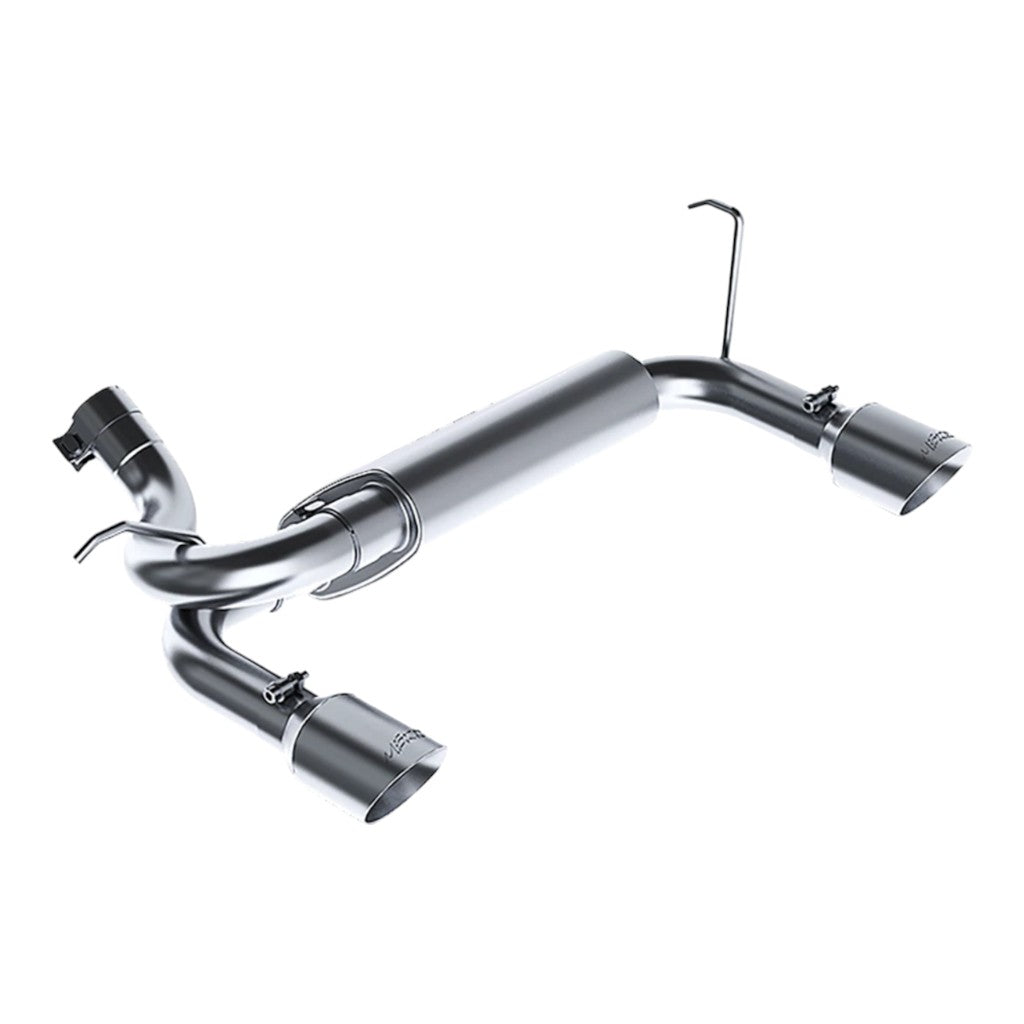 MBRP S5528409 Axle-Back 2.5" Armor Plus (T409 Stainless Steel / Dual) for JEEP Wrangler Rubicon (JK) 2007-2018 Photo-0