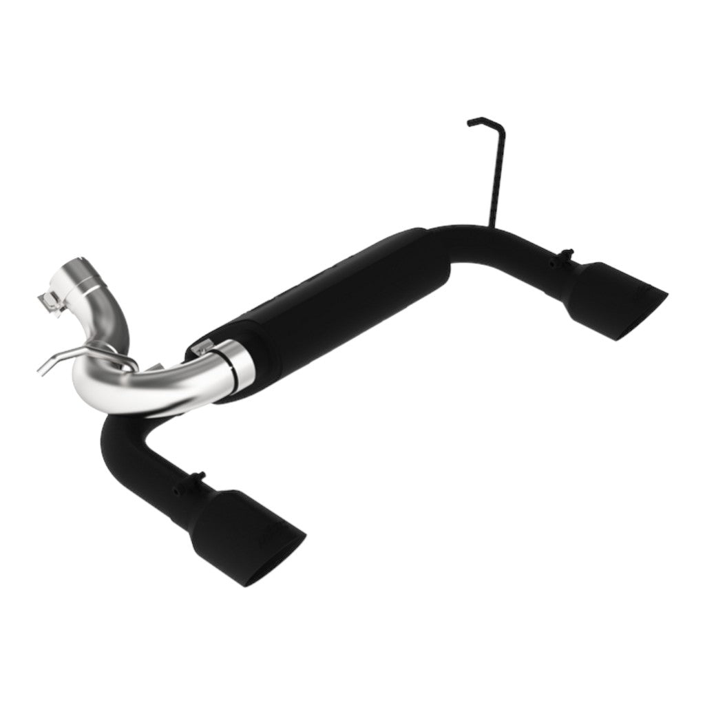 MBRP S5528BLK Axle-Back 2.5" Armor BLK (Black-Coated Aluminized Steel / Dual) for JEEP Wrangler Rubicon (JK) 2007-2018 Photo-0