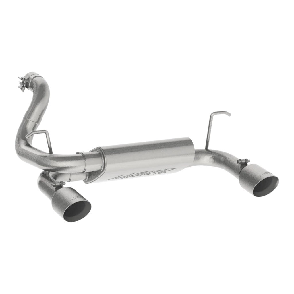 MBRP S5529409 Axle-Back 2.5" Armor Plus (T409 Stainless Steel / Dual) for JEEP Wrangler 3.6L (JL) 2018- Photo-0