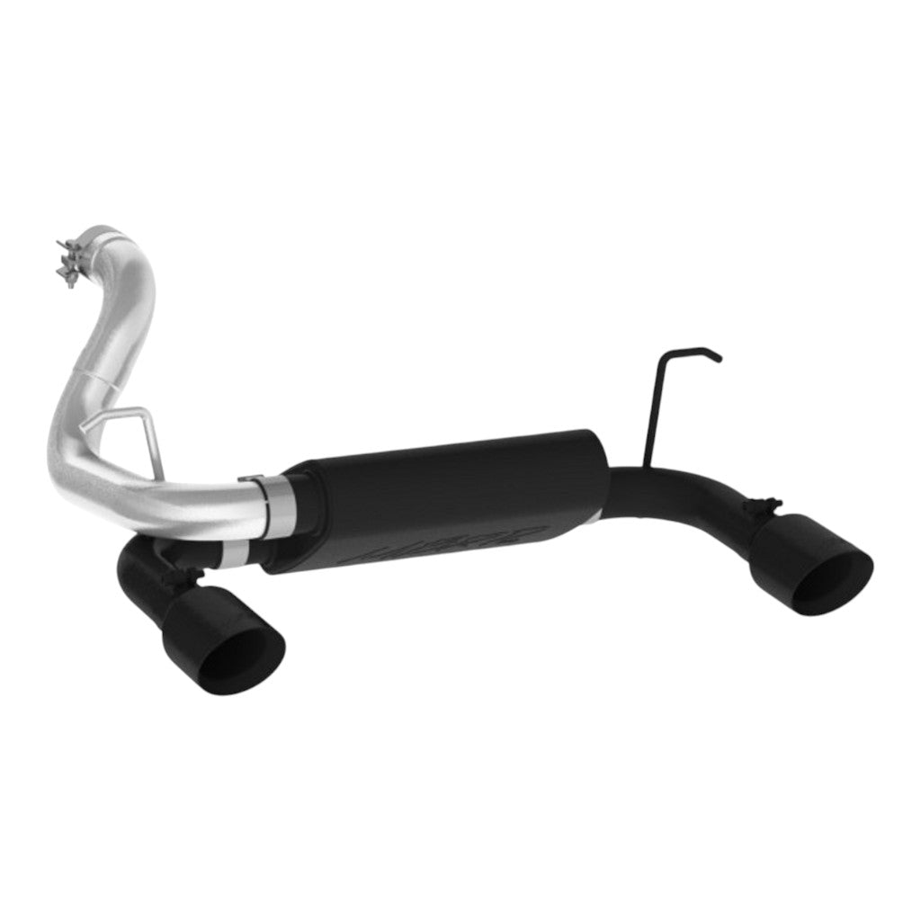 MBRP S5529BLK Axle-Back 2.5" Armor BLK (Black-Coated Aluminized Steel / Dual) for JEEP Wrangler 3.6L (JL) 2018- Photo-0