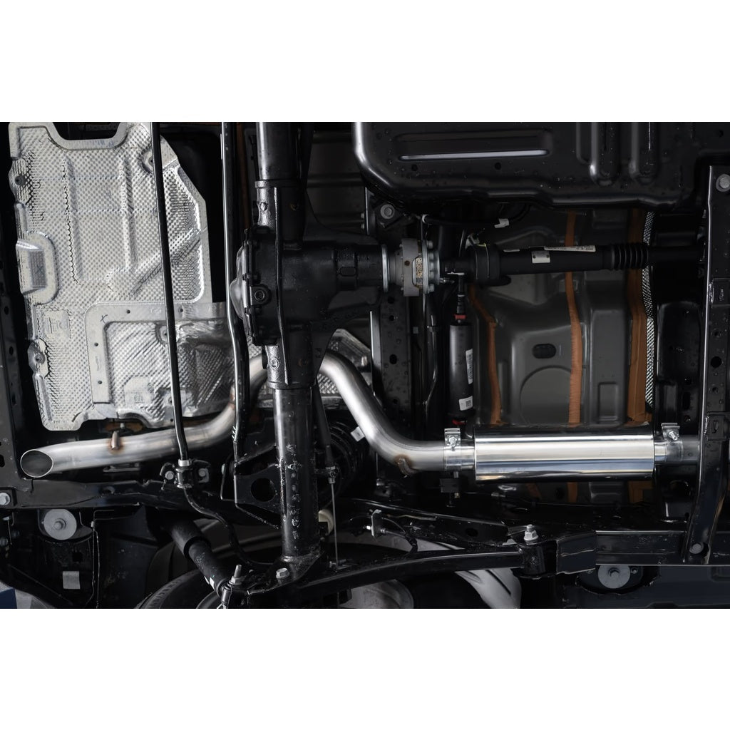 MBRP S5533304 Cat-Back 2.5" Armor Pro (T304 Stainless Steel / Single) for JEEP Wrangler 3.6L (JL) 2018- Photo-1