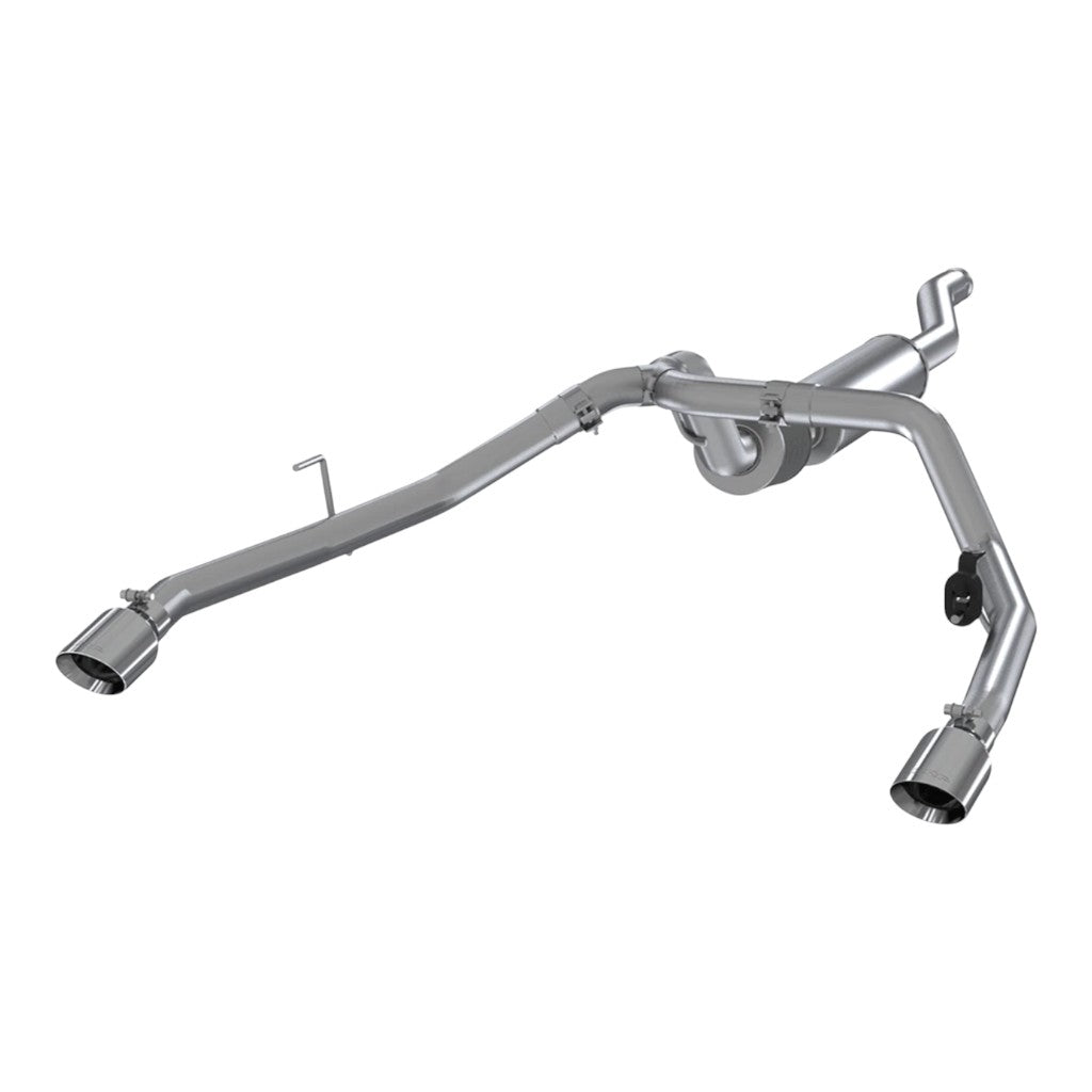 MBRP S5538304 Cat-Back 2.5" Armor Pro (T304 Stainless Steel / Dual) for JEEP Gladiator 3.6L 2020- Photo-0