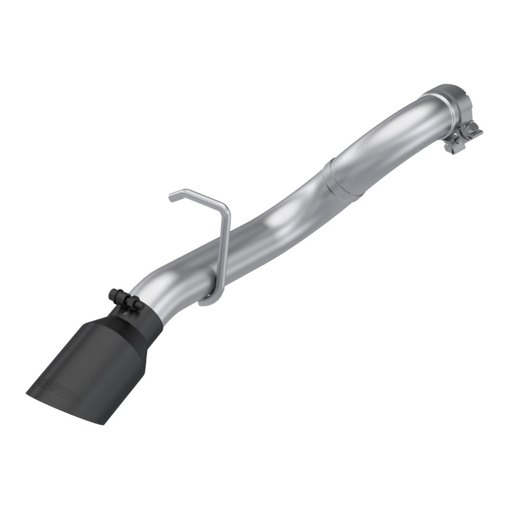 MBRP S5539409BT Axle-Back 2.5" Armor Plus (T409 Stainless Steel / Turn Down with Black Tip) for JEEP Wrangler 3.6L (JL) 2018- Photo-0