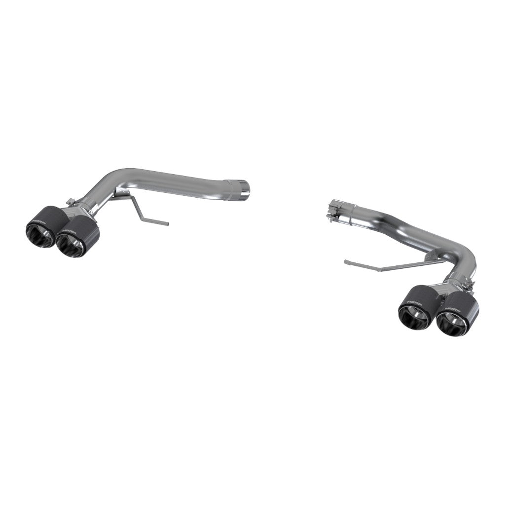 MBRP S56023CF Axle-Back 2.5" Armor Pro (T304 Stainless Steel / Dual with Carbon End Tips) for PORSCHE Macan Turbo / S / GTS 2014- Photo-0
