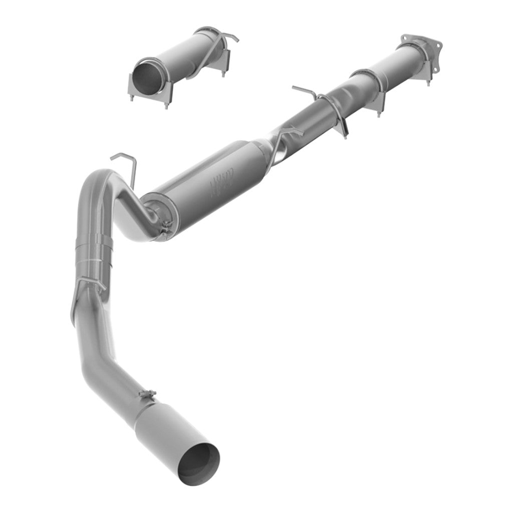 MBRP S6000AL Cat-Back 4" Armor Lite (Aluminized Steel / Single) for CHEVROLET Silverado 2500 / 3500 / GMC Sierra 2500 / 3500 2001-2005 Photo-0