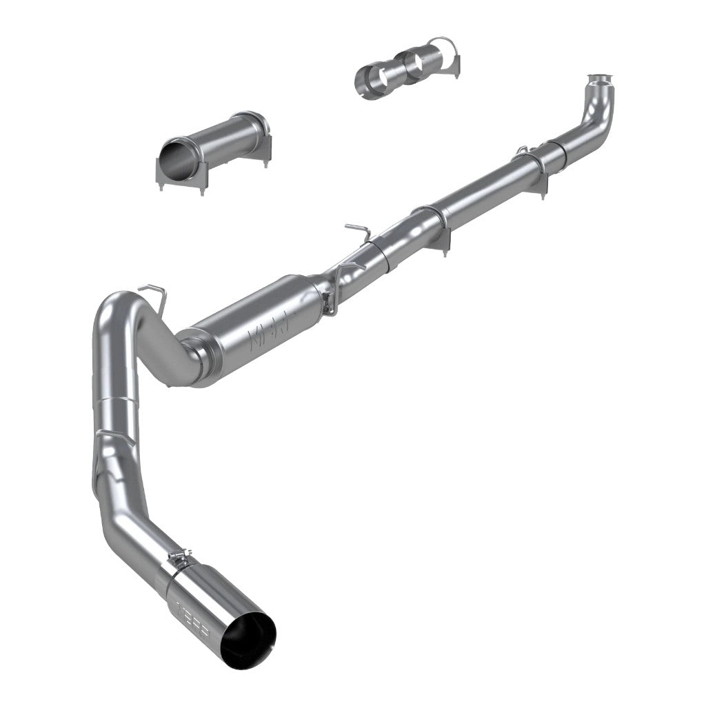 MBRP S6004304 Cat-Back 4" Armor Pro (T304 Stainless Steel / Single) for CHEVROLET Silverado 2500 / 3500 / GMC Sierra 2500 / 3500 2001-2007 Photo-0