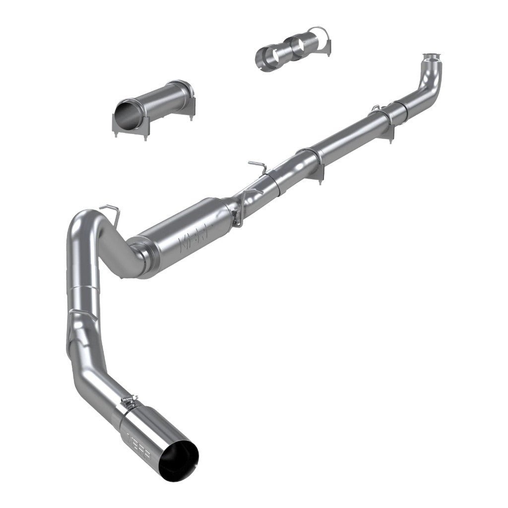 MBRP S6004409 Cat-Back 4" Armor Plus (T409 Stainless Steel / Single) for CHEVROLET Silverado 2500 / 3500 / GMC Sierra 2500 / 3500 2001-2007 Photo-0