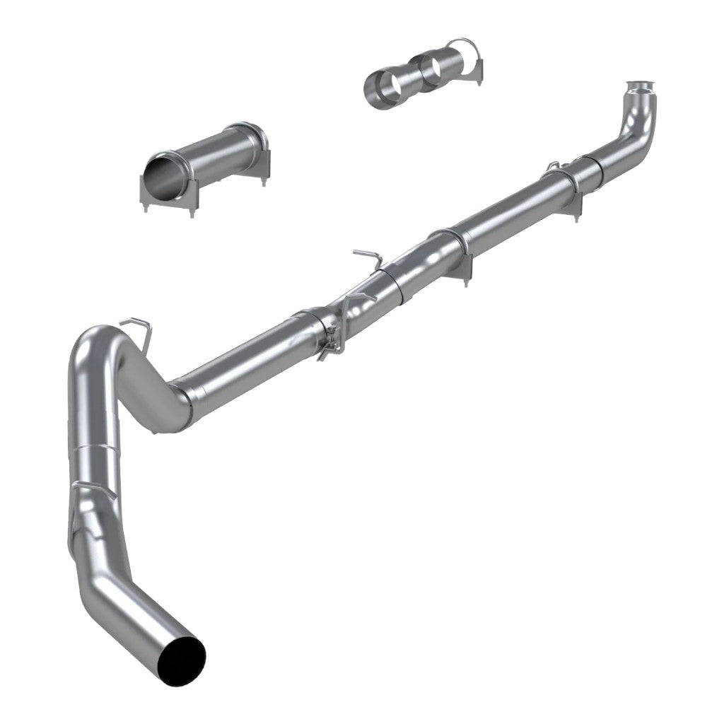 MBRP S6004SLM Cat-Back 4" Armor Plus (T409 Stainless Steel / Single) for CHEVROLET Silverado 2500 / 3500 / GMC Sierra 2500 / 3500 2001-2007 Photo-0