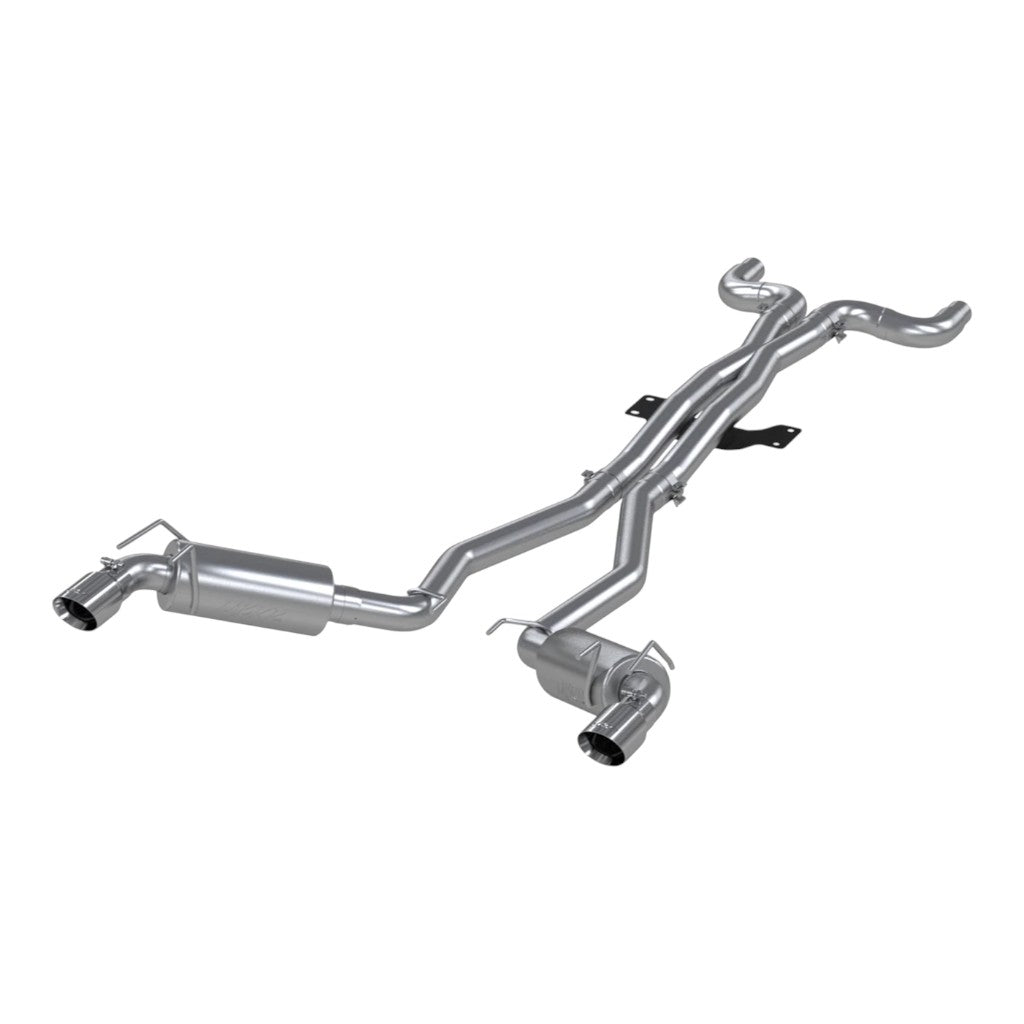 MBRP S7018409 Cat-Back 3" Armor Plus (T409 Stainless Steel / Dual with Round Tips) for CHEVROLET Camaro 6.2L 2010-2015 Photo-0