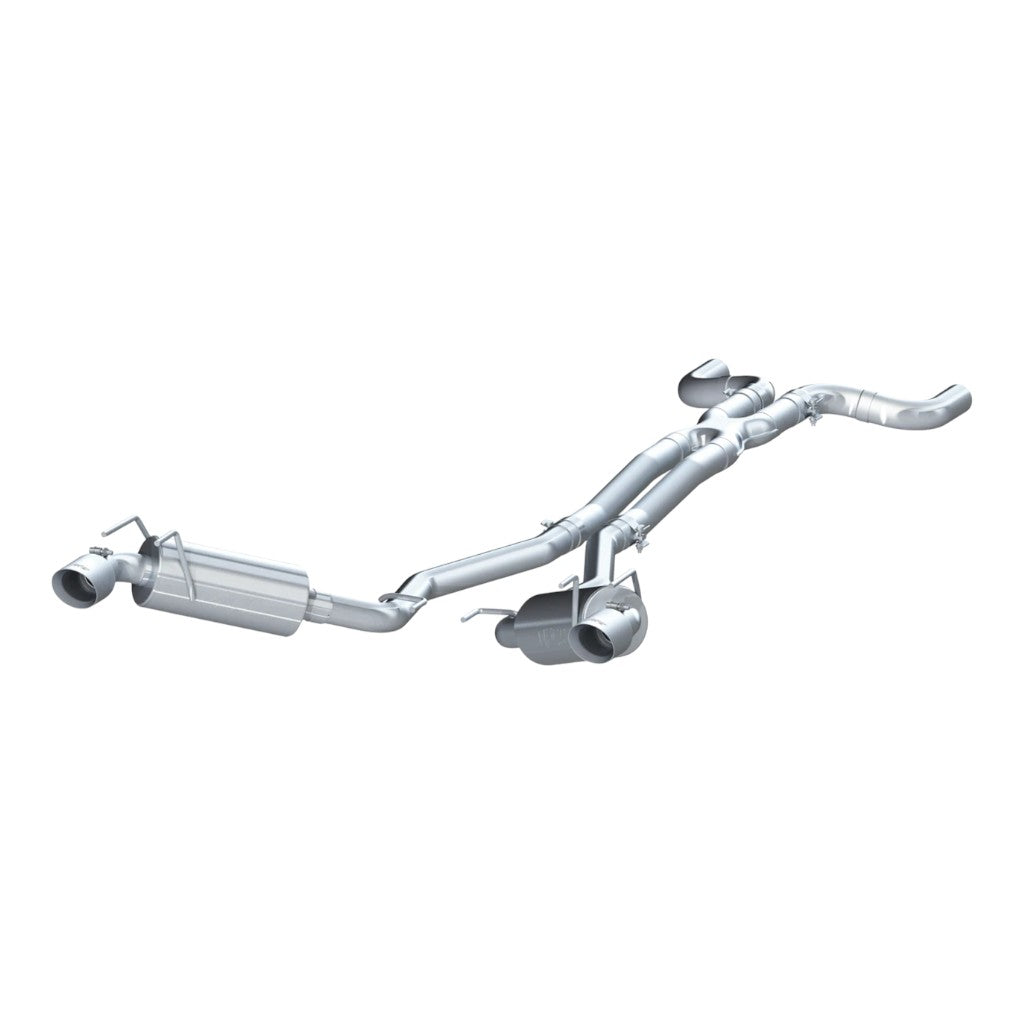 MBRP S7020304 Cat-Back 2.5" Armor Pro (T304 Stainless Steel / Dual with Round Tips) for CHEVROLET Camaro 3.6L 2010-2015 Photo-0